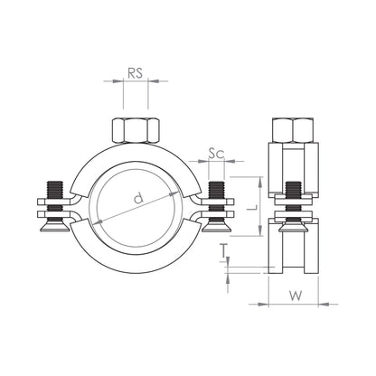 Rubber Lined Clamp