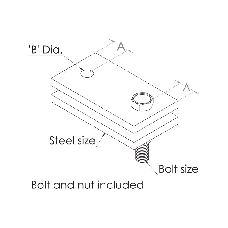 Light Welded Steel Bracket Clip